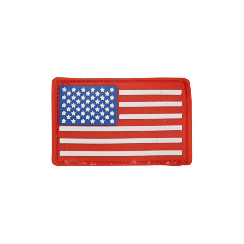 Pack of 3 American Flag Patches, US Embroidered Iron or Sew On Flag Patch  Emblem with Gold Border 