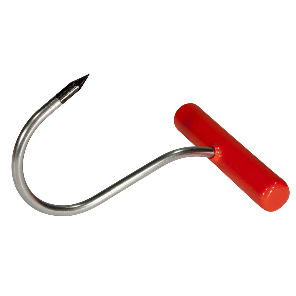 Fishing Fish Gaff T Handle Sharp Meat Hay Hook Tackle