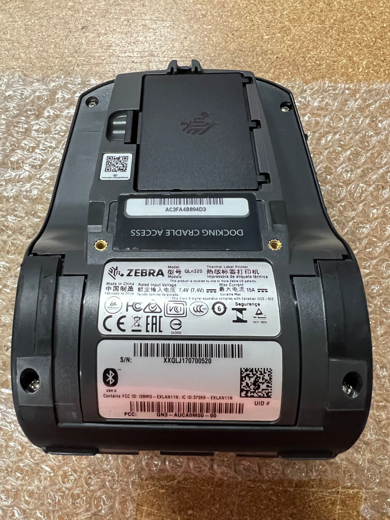 Zebra QLN320 Direct Thermal Healthcare Mobile Printer for 3