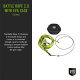 Breakthrough Clean Technologies Battle Rope 2.0 w/ EVA Case - Multi-Color