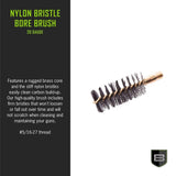 Breakthrough Clean Technologies Nylon Bristle Bore Brush - Brass Core