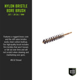 Breakthrough Clean Technologies Nylon Bristle Bore Brush - Brass Core