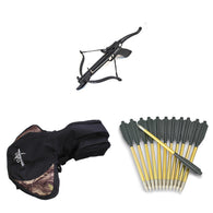 Southland Archery Supply 80LBs Self-Cocking Pistol Crossbow Grip+15 Arrows & Bag