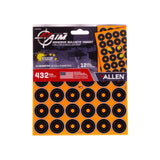 EZ Aim Adhesive Splash Reactive Paper Shooting Targets, 1" Bullseye - 12-Sheets