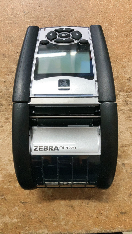 Zebra QLn220 Direct Thermal Printer QH2-AUNA0M00-00 - Power Button